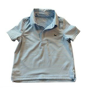 2T Vineyard Vines Winstead Stripe Sankaty performance polo